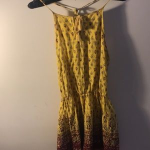 Hollister Printed Halter Romper